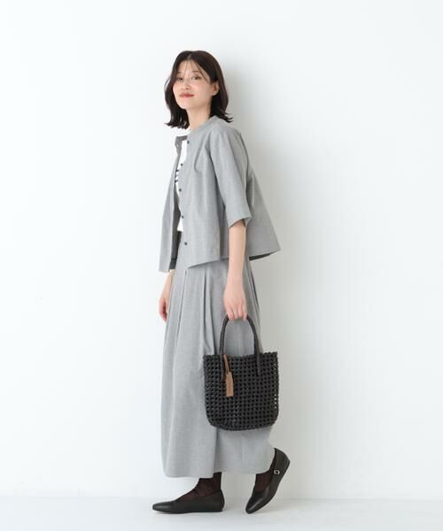 human woman / ヒューマンウーマン ワンピース | ◆リネン混ストレッチタンブラーセットアップ | 詳細7