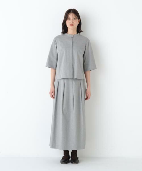 human woman / ヒューマンウーマン ワンピース | ◆リネン混ストレッチタンブラーセットアップ | 詳細8