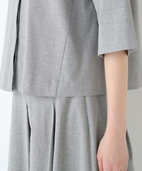 human woman / ヒューマンウーマン ワンピース | ◆リネン混ストレッチタンブラーセットアップ | 詳細13
