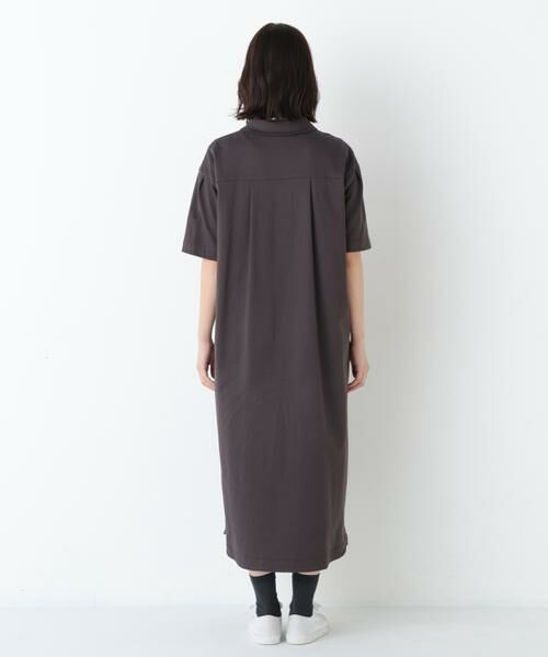 human woman / ヒューマンウーマン ワンピース | ◆ハーフジップカットソーワンピース | 詳細5