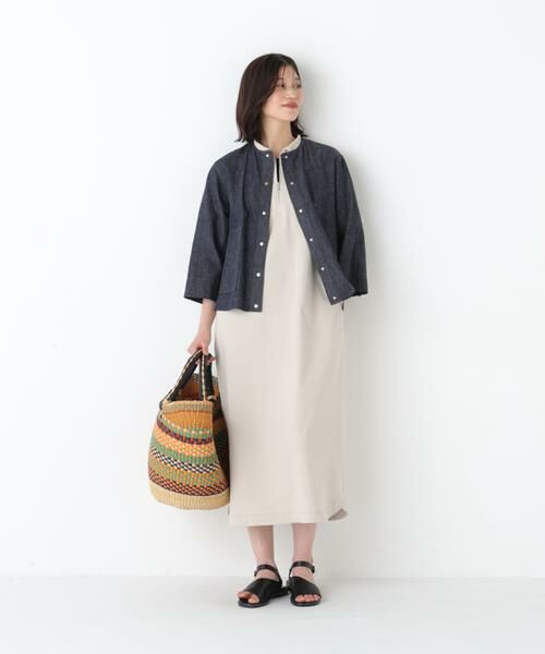 human woman / ヒューマンウーマン ワンピース | ◆ハーフジップカットソーワンピース | 詳細10