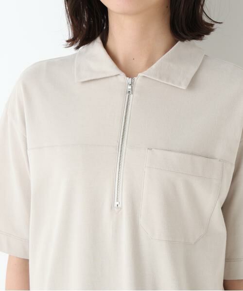 human woman / ヒューマンウーマン ワンピース | ◆ハーフジップカットソーワンピース | 詳細14