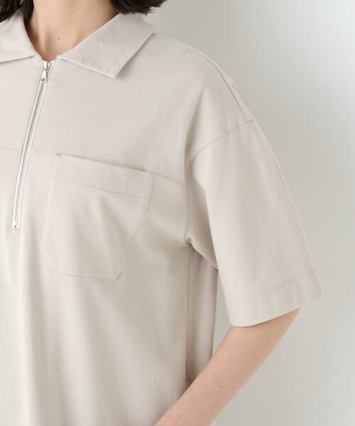 human woman / ヒューマンウーマン ワンピース | ◆ハーフジップカットソーワンピース | 詳細15