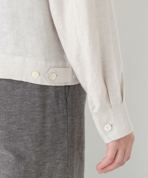 human woman / ヒューマンウーマン ブルゾン | ハードマンリネンノーカラーブルゾン | 詳細9