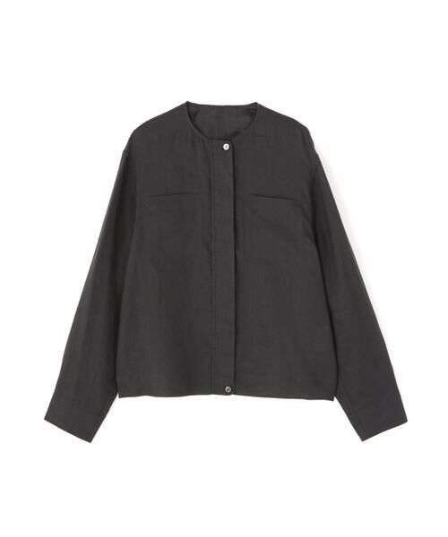 human woman / ヒューマンウーマン ブルゾン | ハードマンリネンノーカラーブルゾン | 詳細11