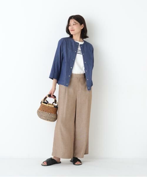 human woman / ヒューマンウーマン ブルゾン | ◆綿麻ライトオンスデニムブルゾン | 詳細3
