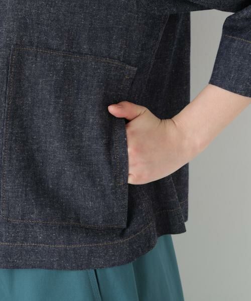 human woman / ヒューマンウーマン ブルゾン | ◆綿麻ライトオンスデニムブルゾン | 詳細15