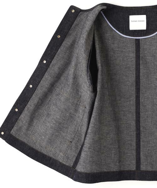 human woman / ヒューマンウーマン ブルゾン | ◆綿麻ライトオンスデニムブルゾン | 詳細16