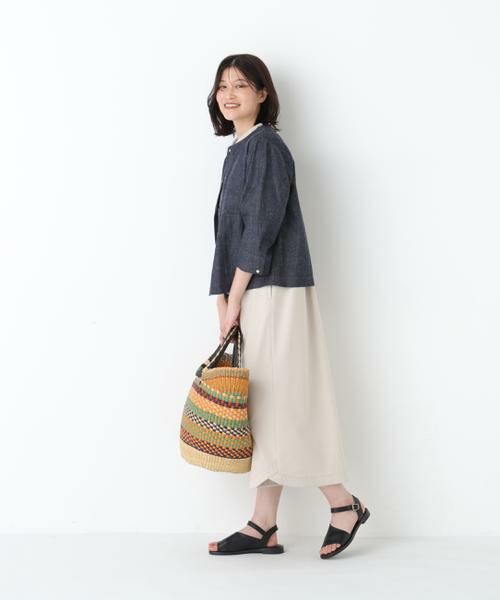 human woman / ヒューマンウーマン ブルゾン | ◆綿麻ライトオンスデニムブルゾン | 詳細8