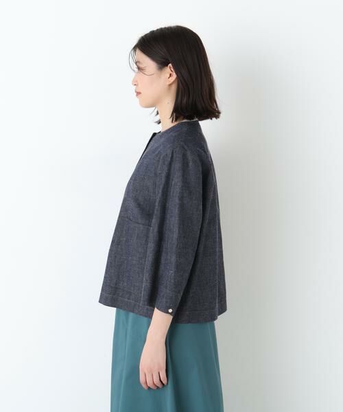 human woman / ヒューマンウーマン ブルゾン | ◆綿麻ライトオンスデニムブルゾン | 詳細10