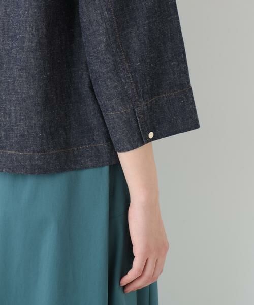 human woman / ヒューマンウーマン ブルゾン | ◆綿麻ライトオンスデニムブルゾン | 詳細14