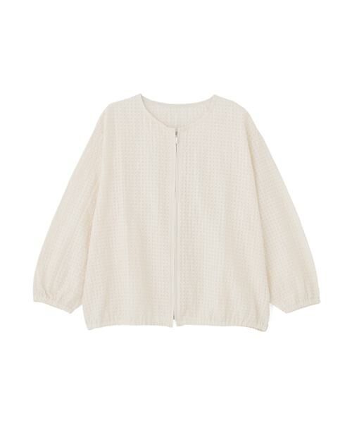 human woman / ヒューマンウーマン ブルゾン | ◆ラッセルチェックレースジップブルゾン | 詳細1