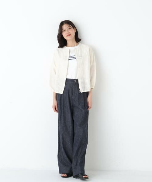 human woman / ヒューマンウーマン ブルゾン | ◆ラッセルチェックレースジップブルゾン | 詳細3