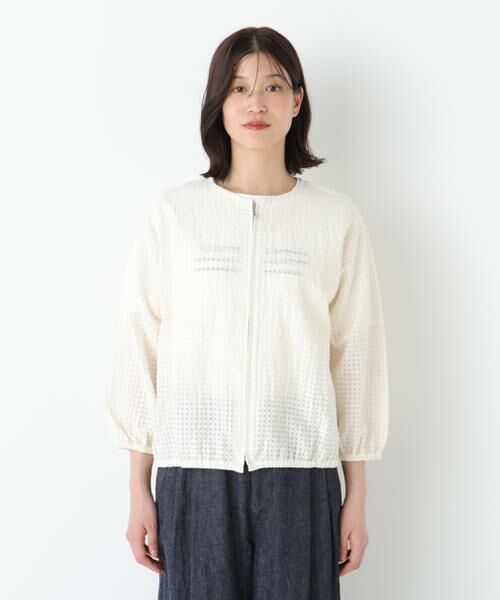 human woman / ヒューマンウーマン ブルゾン | ◆ラッセルチェックレースジップブルゾン | 詳細4