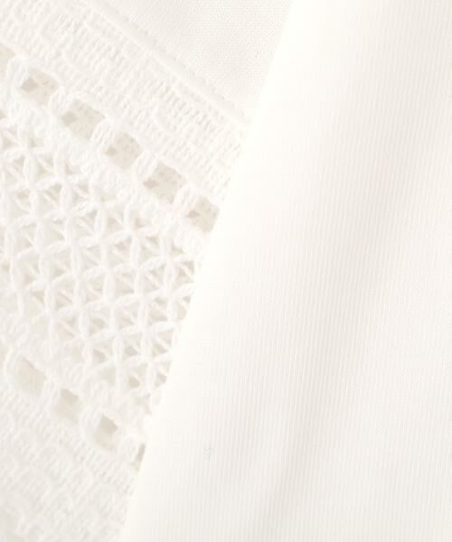 human woman / ヒューマンウーマン カットソー | ◆袖レース強撚糸ＴＯＰＳ | 詳細9