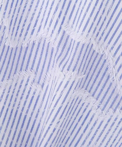 human woman / ヒューマンウーマン カットソー | ◆カットジャガードストライプトップス | 詳細10