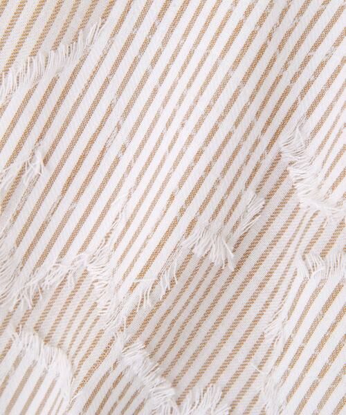 human woman / ヒューマンウーマン カットソー | ◆カットジャガードストライプトップス | 詳細15