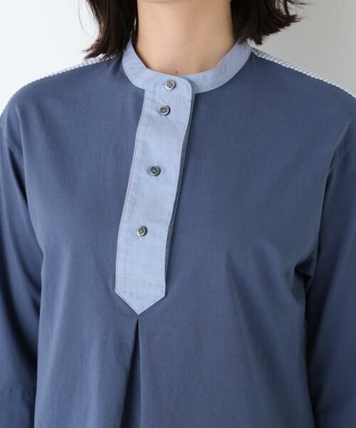 human woman / ヒューマンウーマン カットソー | ◆異素材使い配色プルオーバー | 詳細7