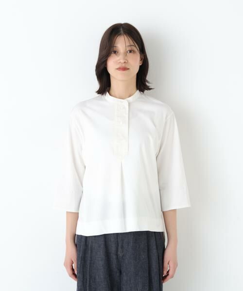 human woman / ヒューマンウーマン カットソー | ◆異素材使い配色プルオーバー | 詳細16