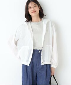 human woman / ヒューマンウーマン カットソー | ◆シアー天竺フーディーハオリ