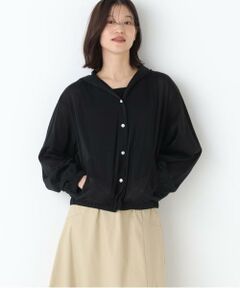 human woman / ヒューマンウーマン カットソー | ◆シアー天竺フーディーハオリ