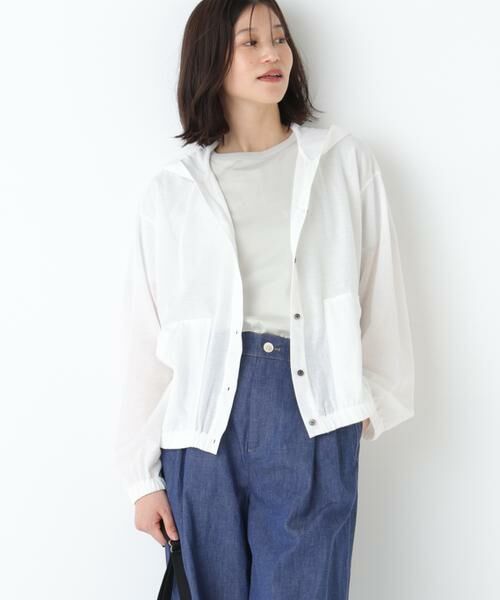 human woman / ヒューマンウーマン カットソー | ◆シアー天竺フーディーハオリ | 詳細2