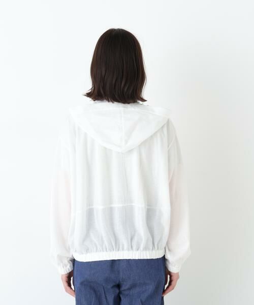 human woman / ヒューマンウーマン カットソー | ◆シアー天竺フーディーハオリ | 詳細6