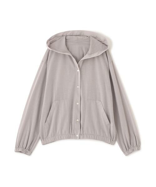 human woman / ヒューマンウーマン カットソー | ◆シアー天竺フーディーハオリ | 詳細12