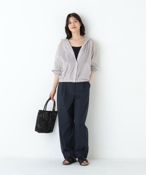 human woman / ヒューマンウーマン カットソー | ◆シアー天竺フーディーハオリ | 詳細14