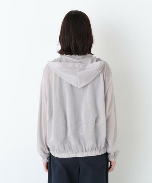 human woman / ヒューマンウーマン カットソー | ◆シアー天竺フーディーハオリ | 詳細16