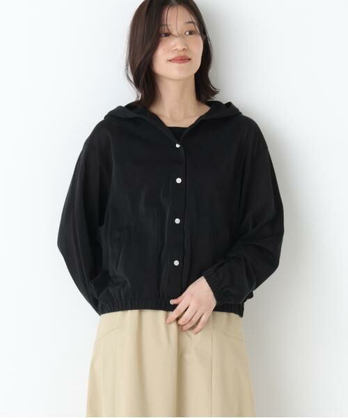 human woman / ヒューマンウーマン カットソー | ◆シアー天竺フーディーハオリ | 詳細19