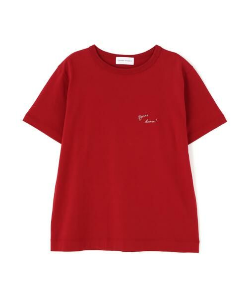 human woman / ヒューマンウーマン カットソー | Ｂｏｎｎｅ　ｃｈａｎｃｅ　刺繍ロゴＴシャツ | 詳細1