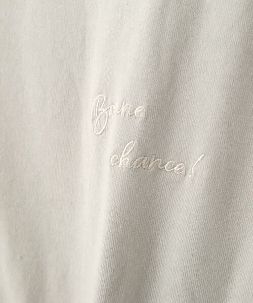 human woman / ヒューマンウーマン カットソー | Ｂｏｎｎｅ　ｃｈａｎｃｅ　刺繍ロゴＴシャツ | 詳細9