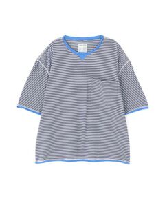 human woman / ヒューマンウーマン カットソー | ＮＡＴＩＣメッシュボーダーＴシャツ