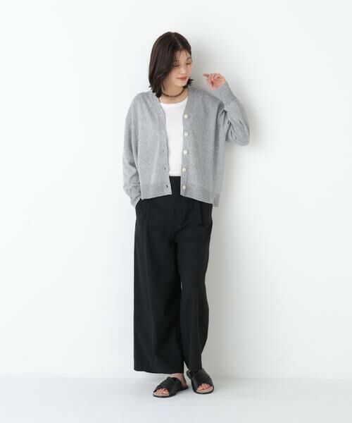 human woman / ヒューマンウーマン ニット・セーター | ペーパーヤーンＶネックカーディガン | 詳細6