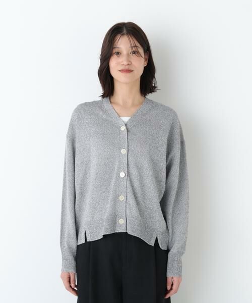 human woman / ヒューマンウーマン ニット・セーター | ペーパーヤーンＶネックカーディガン | 詳細7