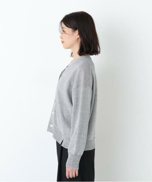 human woman / ヒューマンウーマン ニット・セーター | ペーパーヤーンＶネックカーディガン | 詳細8