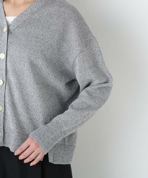 human woman / ヒューマンウーマン ニット・セーター | ペーパーヤーンＶネックカーディガン | 詳細11