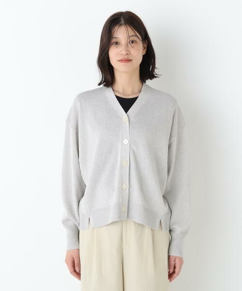 human woman / ヒューマンウーマン ニット・セーター | ペーパーヤーンＶネックカーディガン | 詳細16