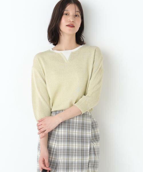 human woman / ヒューマンウーマン ニット・セーター | ペーパーヤーンクルーネックＰ／Ｏ | 詳細2