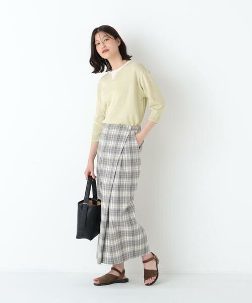 human woman / ヒューマンウーマン ニット・セーター | ペーパーヤーンクルーネックＰ／Ｏ | 詳細3