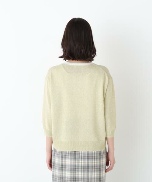 human woman / ヒューマンウーマン ニット・セーター | ペーパーヤーンクルーネックＰ／Ｏ | 詳細6