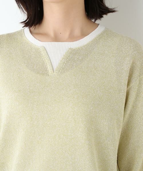 human woman / ヒューマンウーマン ニット・セーター | ペーパーヤーンクルーネックＰ／Ｏ | 詳細7