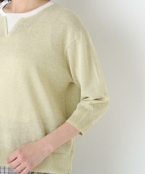 human woman / ヒューマンウーマン ニット・セーター | ペーパーヤーンクルーネックＰ／Ｏ | 詳細8