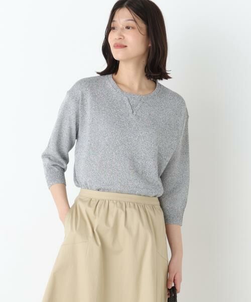 human woman / ヒューマンウーマン ニット・セーター | ペーパーヤーンクルーネックＰ／Ｏ | 詳細12