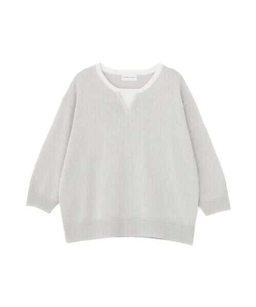 human woman / ヒューマンウーマン ニット・セーター | ペーパーヤーンクルーネックＰ／Ｏ | 詳細15