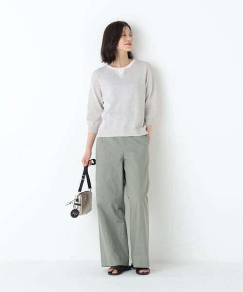 human woman / ヒューマンウーマン ニット・セーター | ペーパーヤーンクルーネックＰ／Ｏ | 詳細17