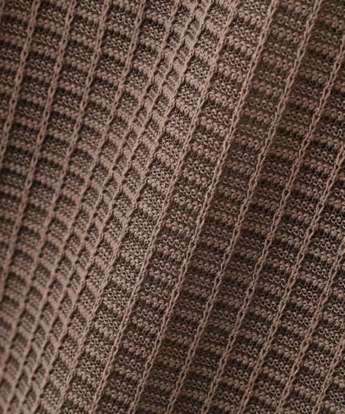 human woman / ヒューマンウーマン ニット・セーター | ◆コットンポリエステルシアーチェックチュニックプルオーバー | 詳細7