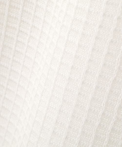 human woman / ヒューマンウーマン ニット・セーター | ◆コットンポリエステルシアーチェックチュニックプルオーバー | 詳細13