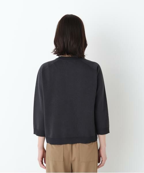 human woman / ヒューマンウーマン ニット・セーター | ◆ハイゲージニット６分袖ボタンプルオーバー | 詳細10